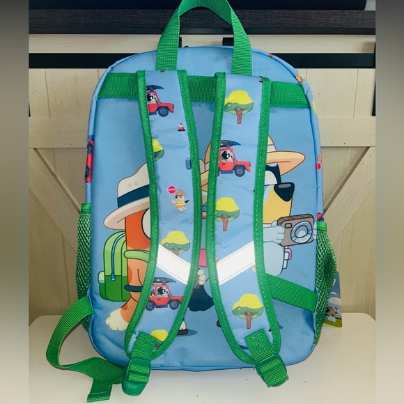 Bluey 17” Backpack w/ Lunch Bag 2-Piece Set Family Trip Theme NWT - Picture 7 of 16